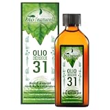 Olio 31 Erbe Biologico 100 ml Naturale Tonificante Per Massaggi Muscolari Per Aromaterapia Per Diffusore Azione Balsamica Profumazione Gradevole e Persistente - Non Unge