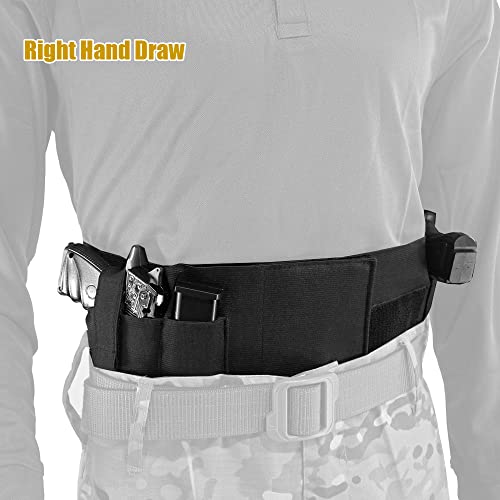 Bursport Concealed Carry Shoulder Hand Gun Holster Belly Band Pistol Holster For Any Gun Men Or Women L #TOP4