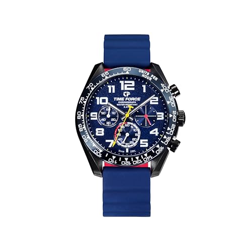 Imagen de Time Force Coolwake Reloj Hombre Cronógrafo de Cuarzo Japonés 2 Correas Intercambiables  Acero Inoxidable 316L Resistente al Agua 5 ATM