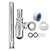 Classical Basin Bottle Trap Chrome Sink Bathroom Waste Pipe 1-1/4 inch Slip Inlet Drain Tube Kit