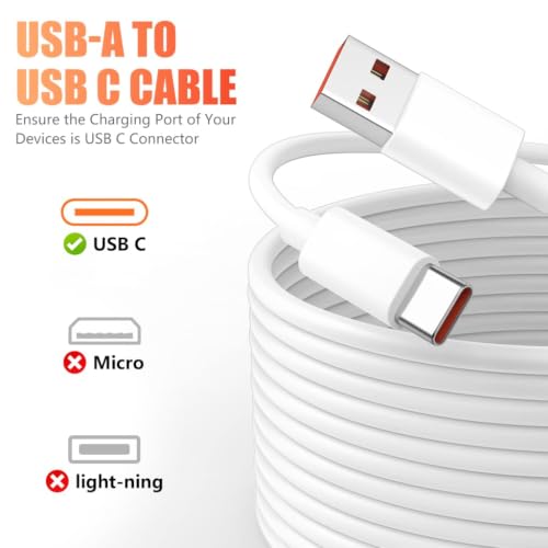 Image of Fast Charge Type-C data cable for Galaxy S21 FE - White 3.3ft, 27W Power Support, Fast Sync Cable, Data & Charging Cable