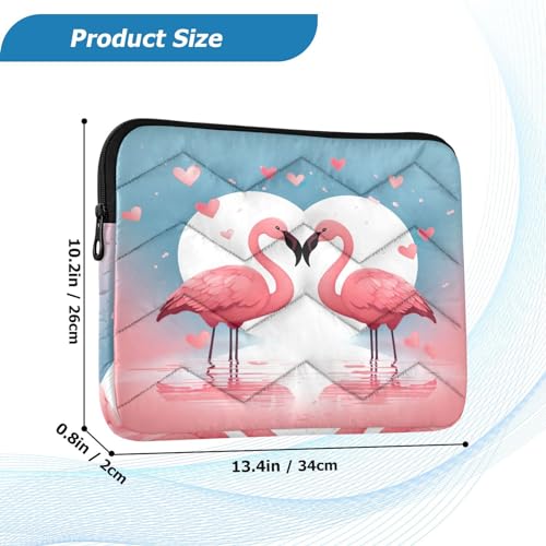 Funda para portátil 13-14 pulgadas flamencos rosa impermeable miniatura 3