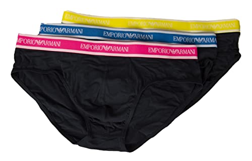 Emporio Armani men's briefs 3-piece pack elastic underpants stretch cotton underwear article 111734 2R717 BRIEF