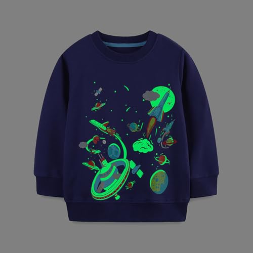 Boys Sweatshirts Casual Sweatshirts Cotton Sweatshirts Long Sleeve T-shirts Crew Neck Cartoon Tops for Boys-3863