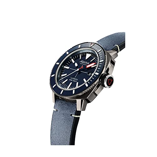 ALPINA Men's Seastrong Diver 300 GMT Automatic, Luminous Markers, Uni-Directional Bezel, 1,000 Feet WR, 44mm2
