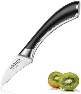 Birds Beak Paring Knife, WELLSTAR 2.75 Inch Potato Tourne Peeling Knife, Super Sharp