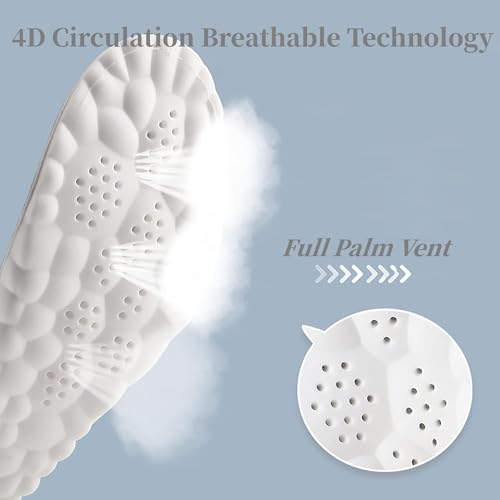 Image of Insoles Men, Shoe Inserts for Men, 4D Cloud Insoles for Men and Women, Steeper Insoles for Boots & Sneakers, Cuttable, Anti Fatigue, Shock Absorption, Foot Pain Relief (S:Women5.5-8.5)