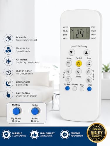 Image of AMAZOR Compatible with Carrier Ac Remote Original | Model 148A RG56N /R3 | Suitable for 1 | 1.2 | 1.3 | 1.5 | 1.8 | 2 | 2.2 | 2.5 | 3 Ton Split and Window Air Conditioner | Match & Buy