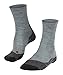 Produktbild FALKE Damen Wandersocken TK2 Explore Melange W So Wolle Funktionsmaterial antiblasen dick 1 Paar, Blau Smoke Blue 6333, 39-40