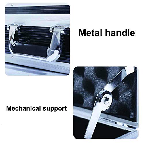 XBSXP Aluminium Hartschalenkoffer Aktentasche Toolbox Tragetasche Tragbarer Werkzeugkoffer Schützen Sie Ihre Wertsachen… – Bild 6