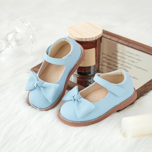 Image of Flaryzone Toddler Little Girl Mary Jane School Uniform Oxfords Flat Dress Shoes