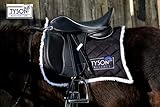 monoblatt dressursattel gebraucht Marke Tysons Breeches Ledersattel Diamont Mono Blatt Leder Sattel Glitzer + Kopfeisen verstellbar Schwarz Weiss Tysons Shetty Monoblatt