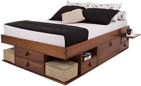 Memomad Functional Bali Bed with plenty of Storage - Maple, 135x190cm, Double Bed