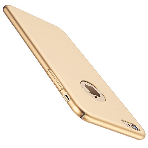 iPhone 7 Case, iPhone 8 Case, Yihailu Smoothly Shield Hard Cover Skin Shockproof Anti-Scratch Resistant Full Protective Back Cover Case For Apple iPhone 7/iPhone 8 (Silky Gold)