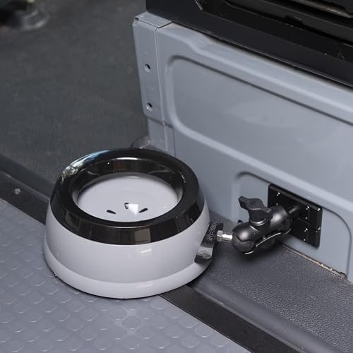 Gamelle d'eau sans éclaboussures NEXUS avec support 2,5 cm pour camping-car
