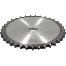 Toothed Roller Chain Sprocket,Pinion Gear Set,Motor Gear Teeth, 1pc 10A 22-37 Teeth Chain Drive Flat Sprocket A3 Steel Roller Pitch 15.875mm 25