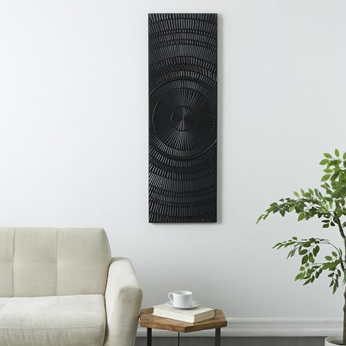 Deco 79 084405 Wood Geometric Handmade Home Wall Decor Intricately Carved Radial Wall Sculpture thumb #4