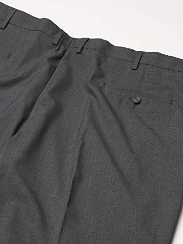 Haggar Men's Premium Stretch Tic Weave Expandable-Waist Plain-Front Dress Pant2