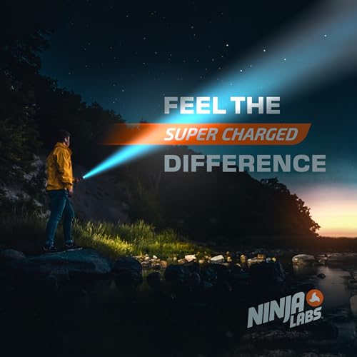 Ninja Labs: 30 AAA - Super Charged Alkaline Batteries in Organizer Box (Insanely Long Lasting), Triple A