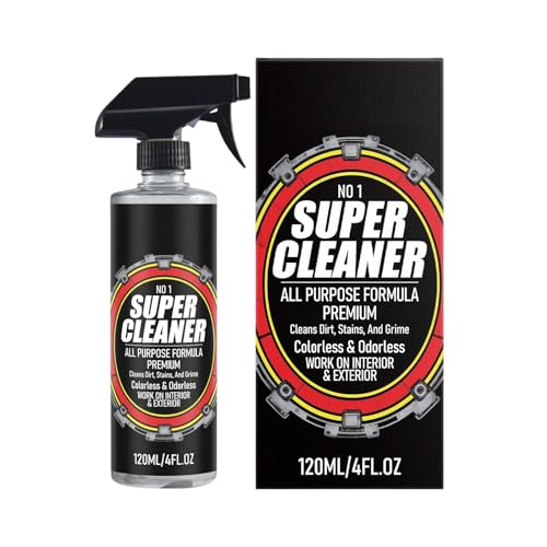 Kawiithn Limpiador Interior Coche Spray 120ml Multi-Superficie Sin Olor, Limpia Tapicería Salpicadero Cuero, Protección Anti-Polvo Fórmula Uso Rápido Profesional