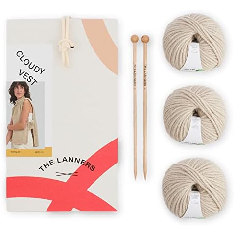The Lanners - Kit para tejer chaleco Cloudy Vest Cover
