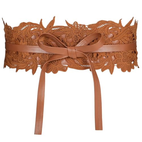 JASGOOD Women Lace Waist Belt for Dresses