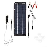 Kit de panneau solaire 30 W 12 V, chargeur de batterie portable pour voiture, bateau, camping-car, moto – Chargeur solaire étanche IP65 haute efficacité avec protection multiple