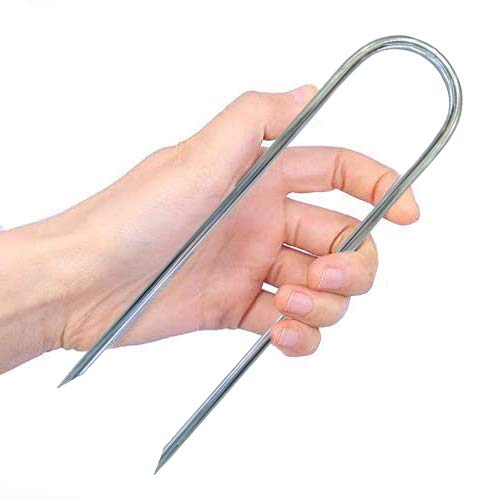 N1Fit Trampoline Anchors - Trampoline Accessories Stakes Trampoline Stakes Anchors High Wind 12in U Anchors U Steaks Trampoline Stakes Anchors Trampoline Anchor Trampoline