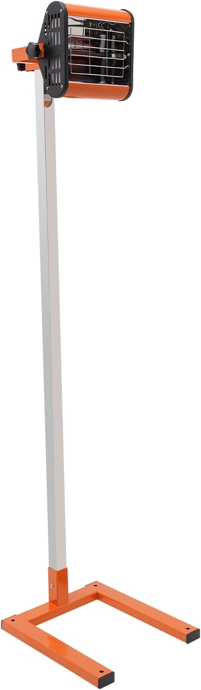 Paint Curing Baking Lamp, 800W 110V Short Wave Infrared Paint Drying Lamp for Car Body Repair, Equipped with Smart Timer and Height Adjustable