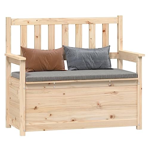 Banc en pin massif robuste et durable à dossier boisé - 6