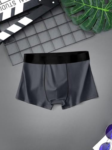 Image of Men's Underwear Brief Trunk Soft Nylon Fabric Plain Design Fully Stracheble Material Elastic Multicolour Pack of 2