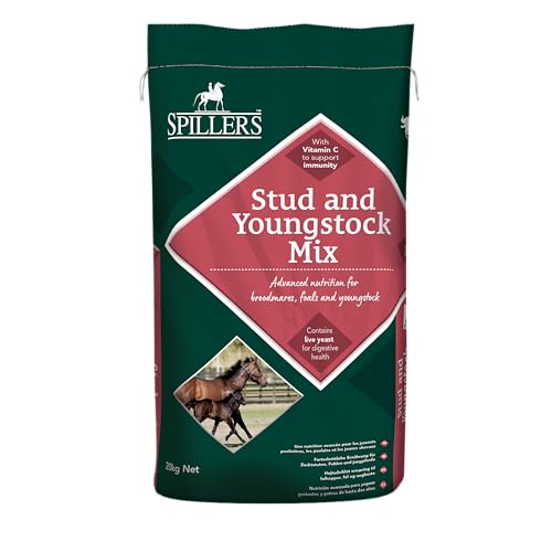 SPILLERS Stud and Youngstock Horse Feed Mix 20KG – Equine Food providing Advanced Nutrition for Broodmares, Foals and Youngstock - Horse Feed to Promote Bone Health