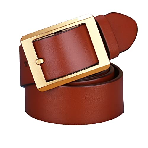 Belt men's leather pin buckle youth casual pants belt cowhide copper buckle belt