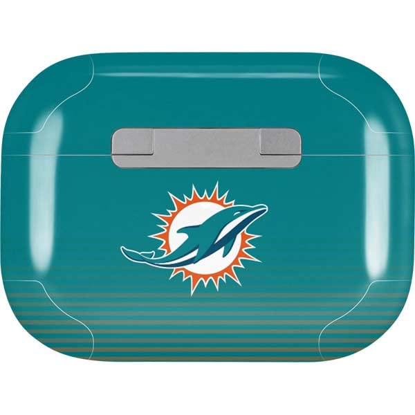 Skinit Decal Audio Skin Compatible with Apple AirPods Pro - Officially Licensed NFL Miami Dolphins Breakaway Design