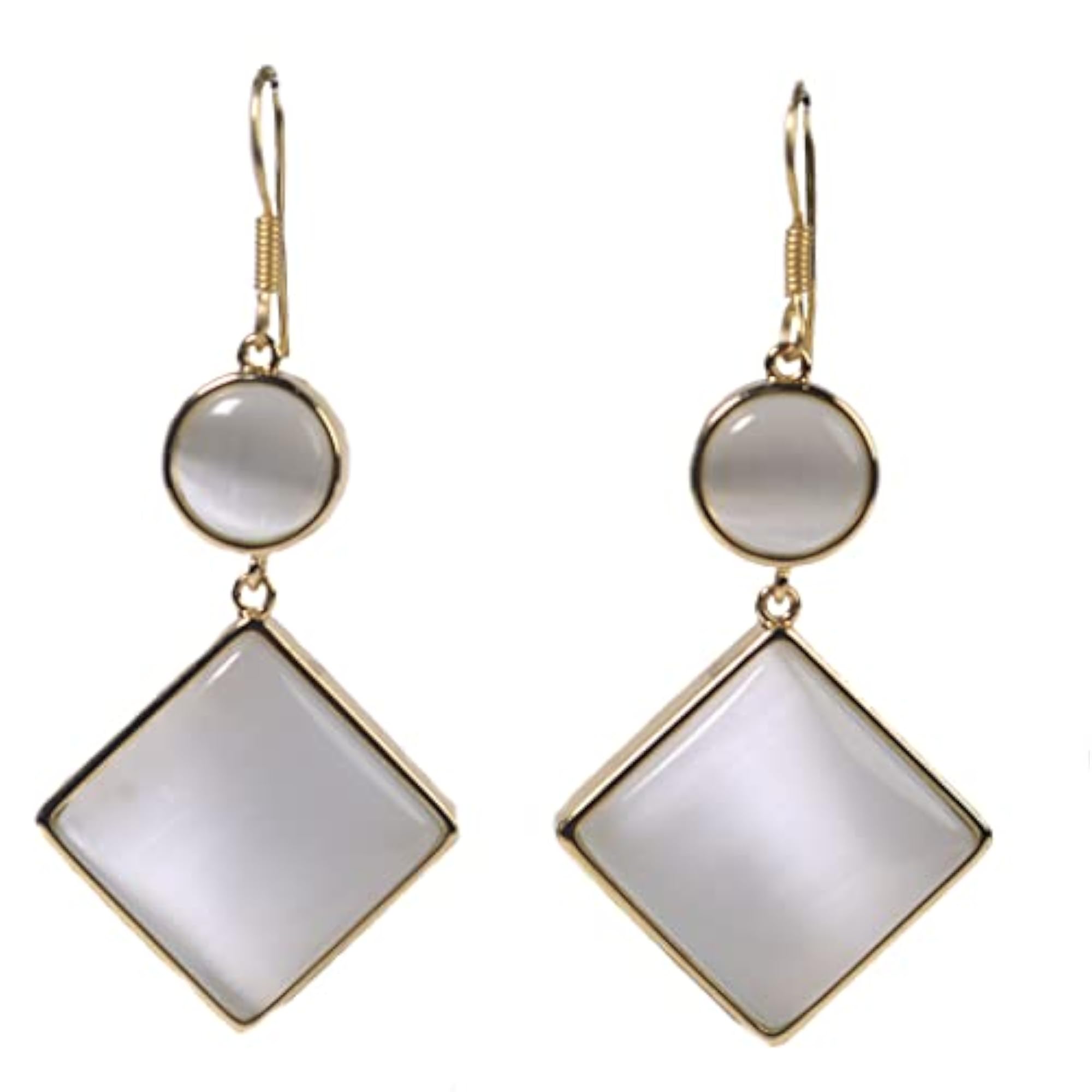 Women's Agate Gemstone Dangle Earrings