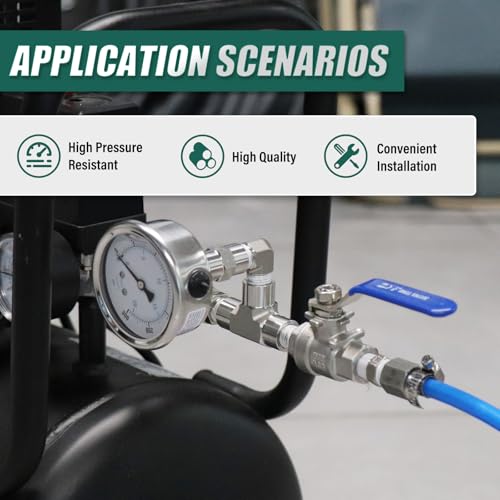 Codo de acero de 90 grados rosca macho NPT 1/4 para aire y combustible 7