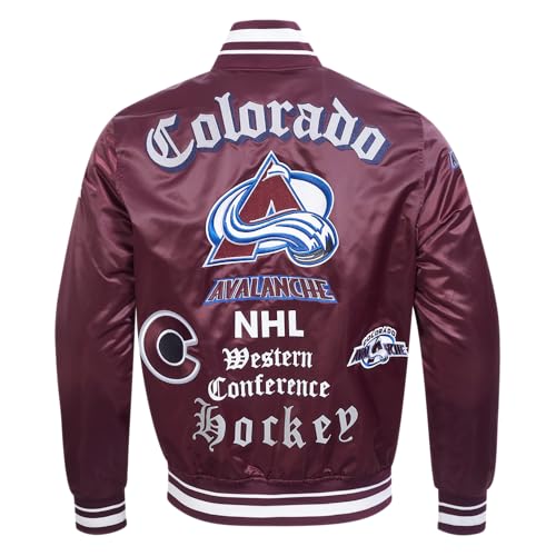 Image of Pro Standard Mens NHL Old English Satin Jacket