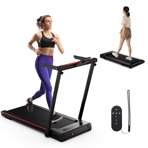 GYMAX Treadmill with Desk, 3 in 1 Under Desk Walking