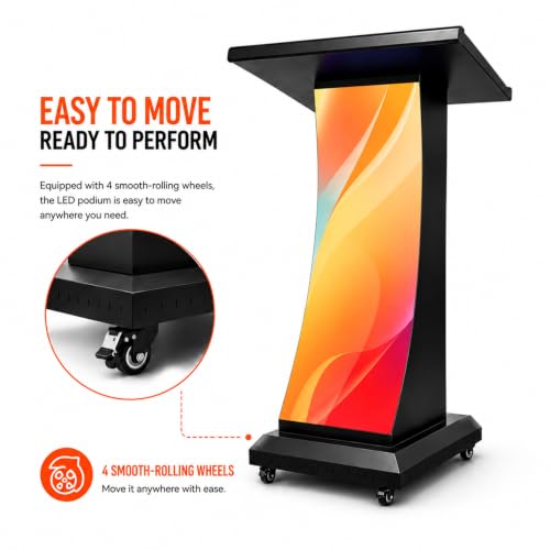 Image of LED Podium Display with P1.86 Fine Pitch LED Screen