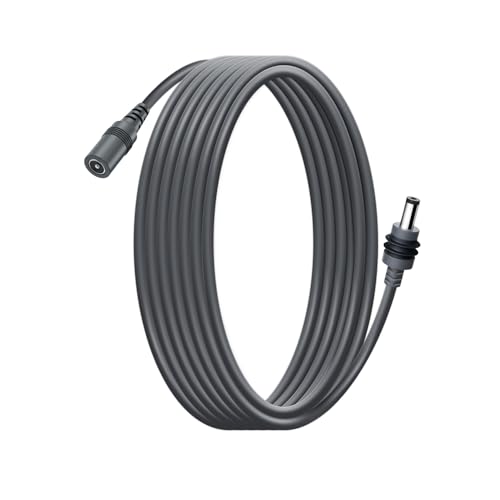 GINGKOSYS Starlink Mini Power Extension Cable 16.4 FT, DC Male to DC Female Power Cord for Starlink Mini, Work with 20V/65W+ PD Source - Grey