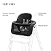 Stokke Steps Baby Set, Black - Transform Stokke Steps Into Comfortable High Chair - Suitable for Baby from 6 Months - Includes 5-Point Safety Harness - Tool Free, Adjustable & Ergonomic