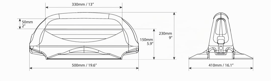 Portaesquís magnético para 3 pares de esquís o 2 tablas de snowboard