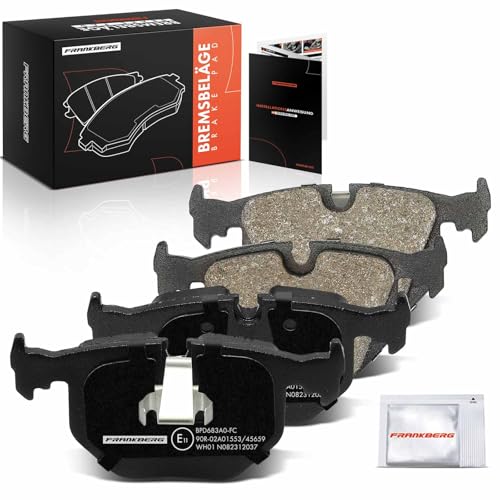 Frankberg Brake Pad Set incl. 4x Pads Rear Compatible with X3 E83 3 Series Cabriolet E46 3 Series Coupe E46 7 Series E38 X5 E53 Replace# 34216761240,34211164581