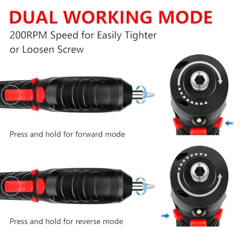 Image of Power Screwdriver Cordless, JENABOM Screwdriver Bits Set Rechargeable, 3.6V Li-ion 3.5N.m Max Torque Electric Rotatable Drill Screwdriver for Home Improvement DIY Project, 47 Pcs