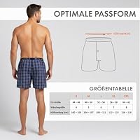 ROYALZ Boxershorts American Style für Herren 5er Pack - Weite Männer Unterhosen Baumwolle klassisch Blau Kariert Unterwäsche weit;Größe:S;Farbe:Set 001 (5er Pack - Mehrfarbig) – Ansicht 6