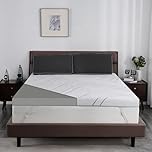 Ultra Firm Mattress Topper Queen Size, 3 Inch Extra Firm Mattress Pad for Pain Relief, High Density Support Bed Topper with Removable & Washable Cover, CertiPUR-US, No Smell