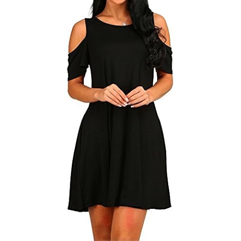 Find. Vestido de Verano para Mujer con Mangas con Volantes y Bolsillo Cover