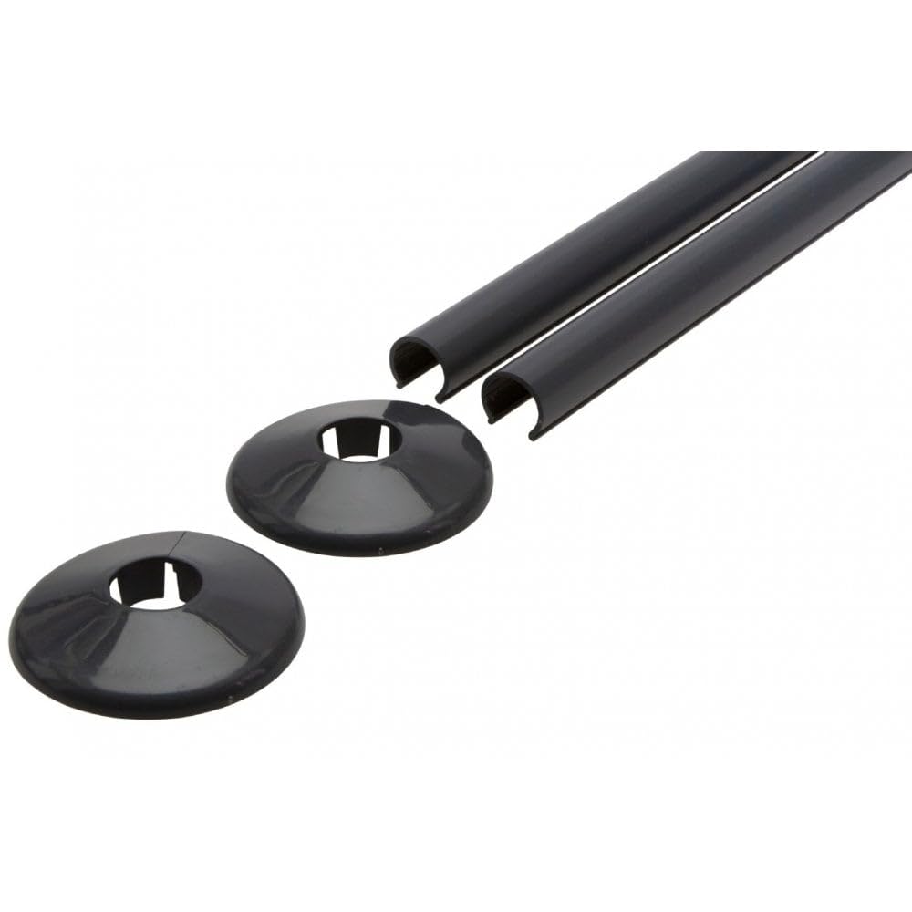 Talon Snappit 500mm Towel Rail Pipe Cover Kit - 15mm Anthracite Grey (ACSNA/K1)