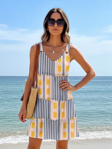 Image of Disamer Summer Dresses for Women 2026 Sundresses Vacation Sleeveless Beach Swimsuit Cover Ups Spring Outfits Casual Sun Dress