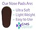GMS Optical Soft Foam Self-Adhesive Nose Pads for Glasses, Sunglasses, and Eye-wear – 15mm (5 Pair, Coffee)